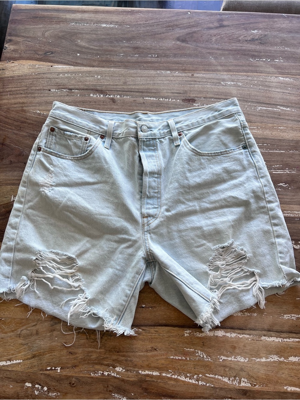 Women’s Light Blue Levi’s  Denim Shorts
